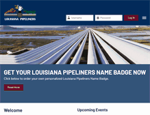 Tablet Screenshot of louisianapipeliners.org